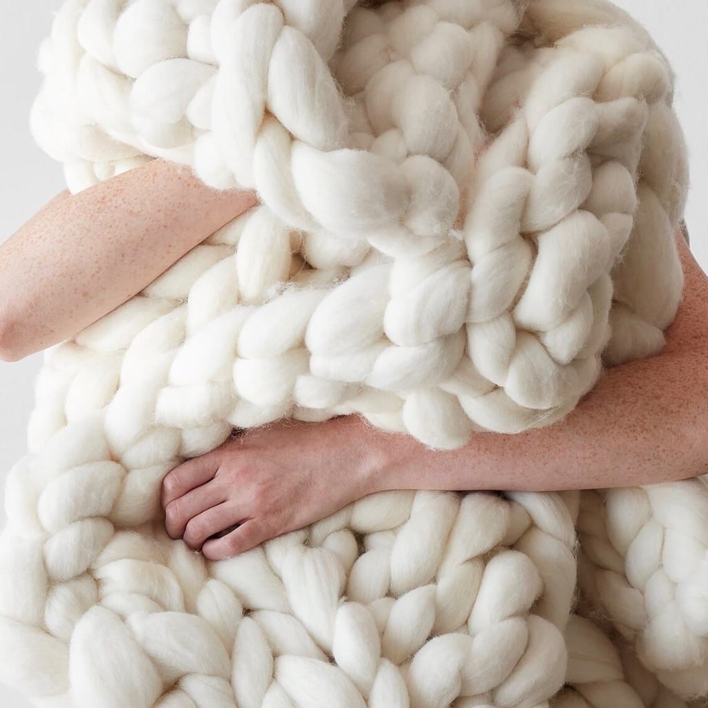 Large Merino Wool Blanket
