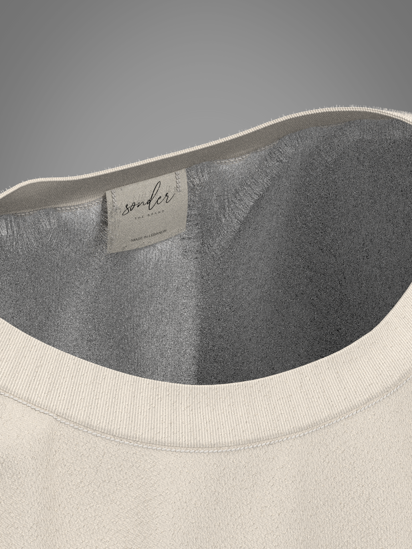 Oversized Ivory White Sweatshirt