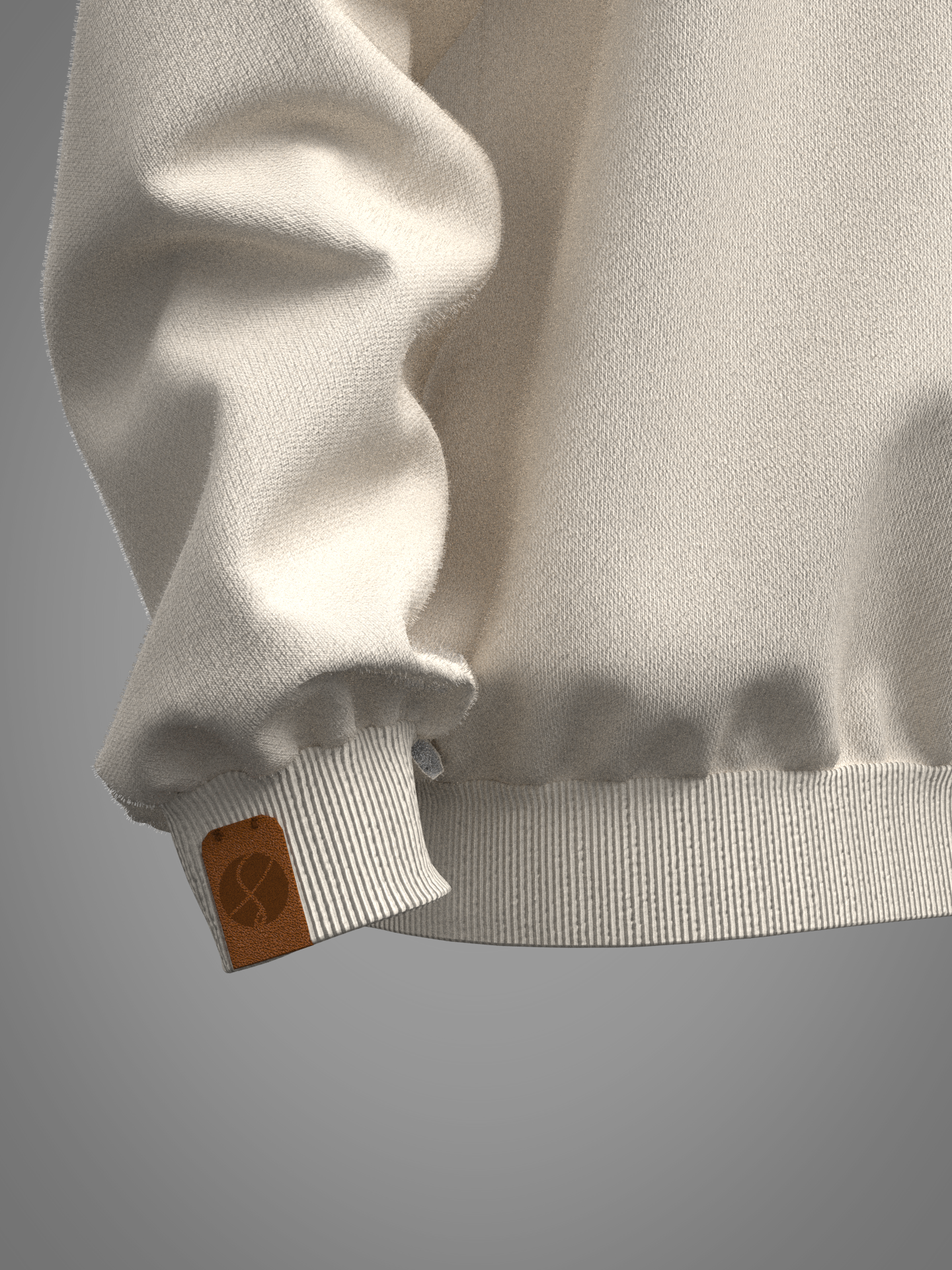 Oversized Ivory White Sweatshirt