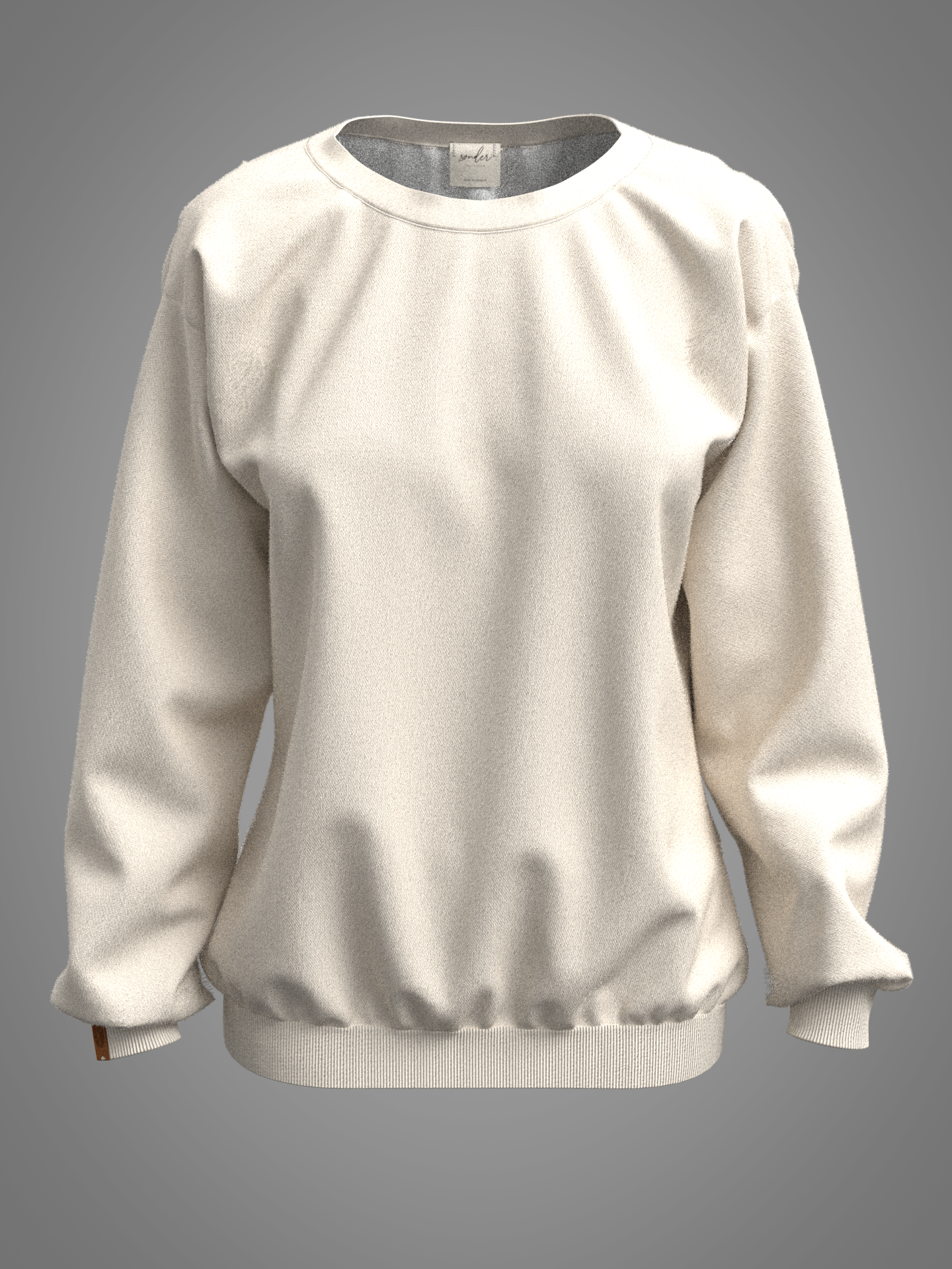 Oversized Ivory White Sweatshirt