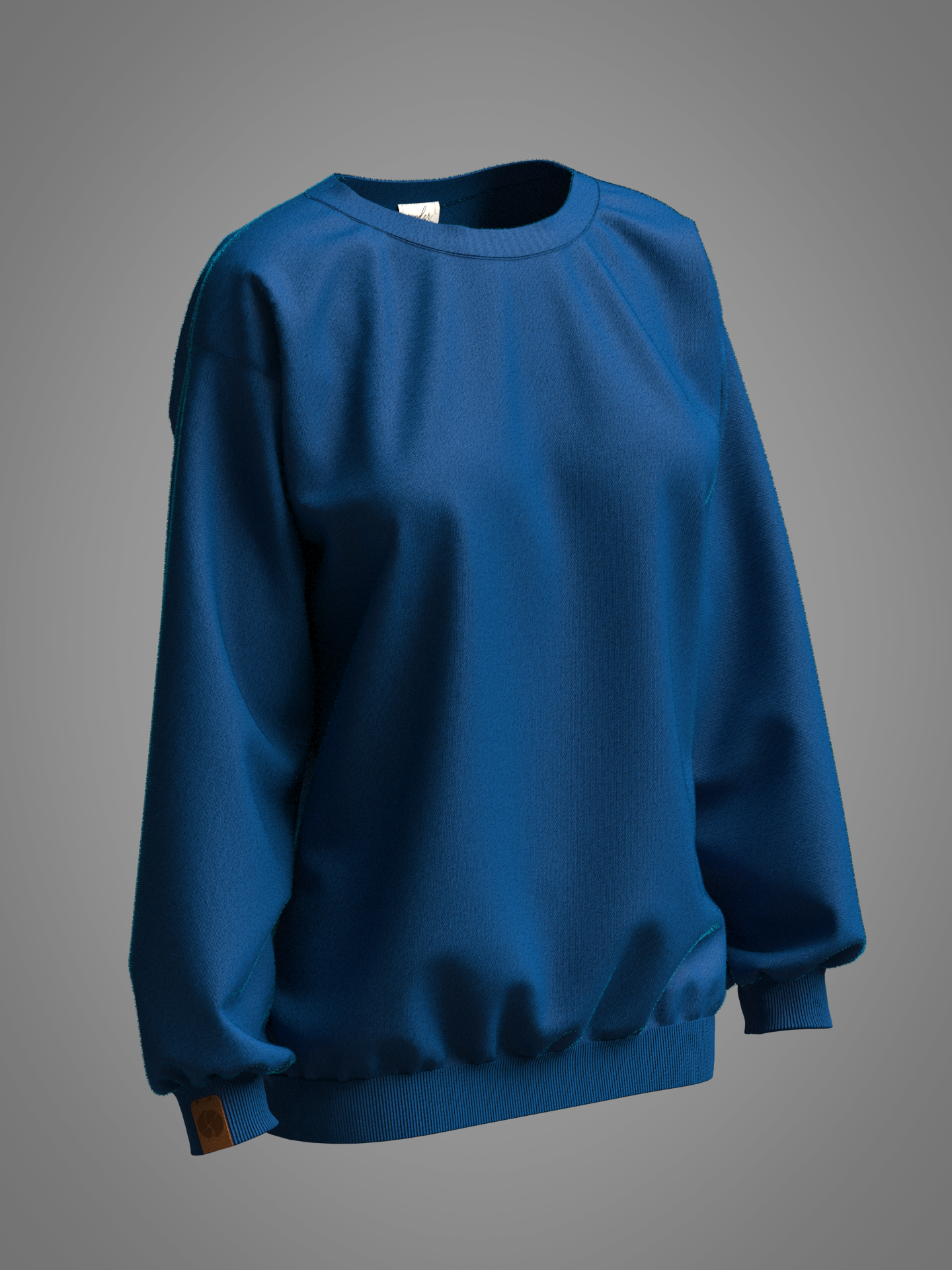 Oversized Petrol Blue Sweatshirt