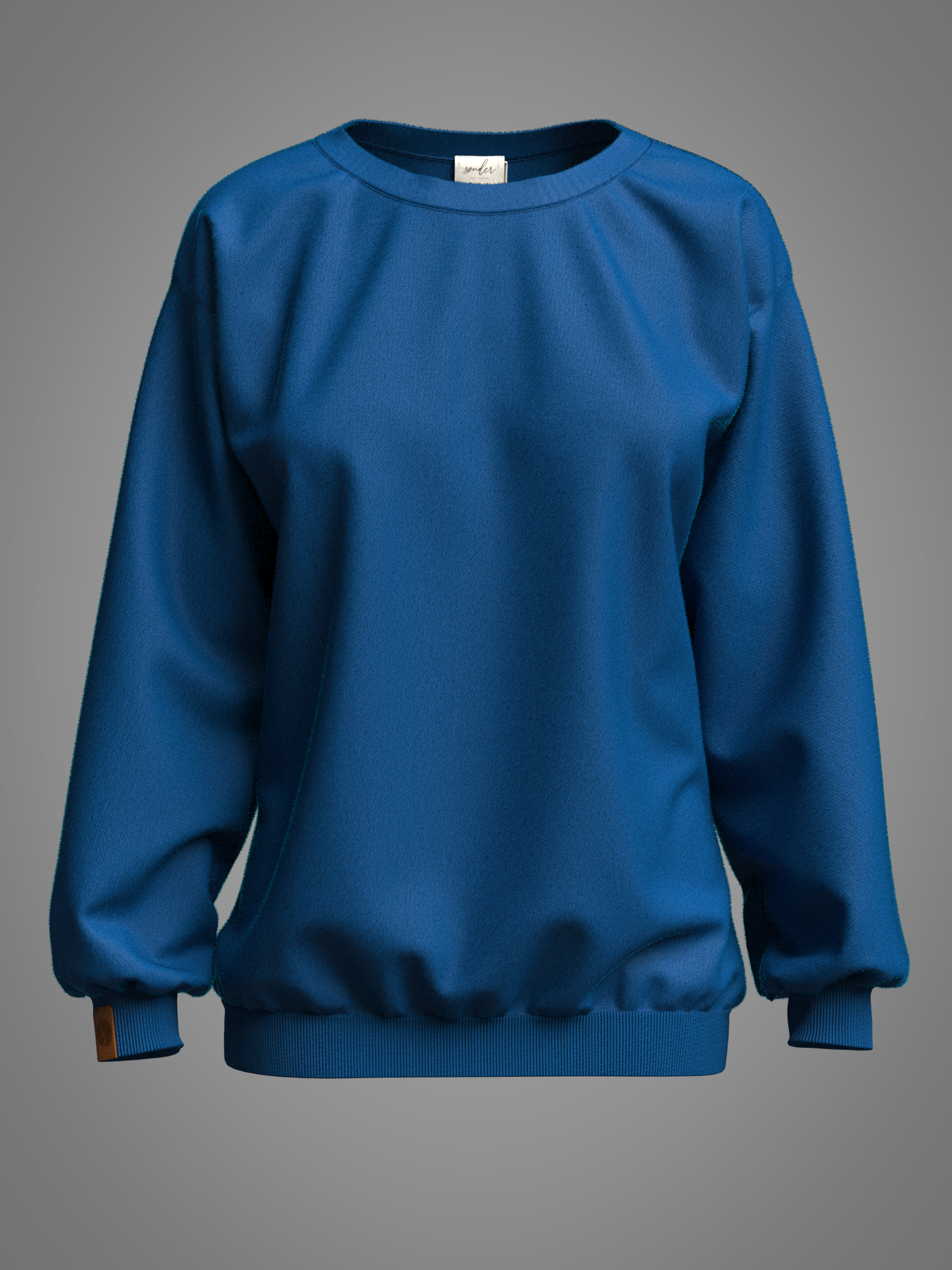 Oversized Petrol Blue Sweatshirt