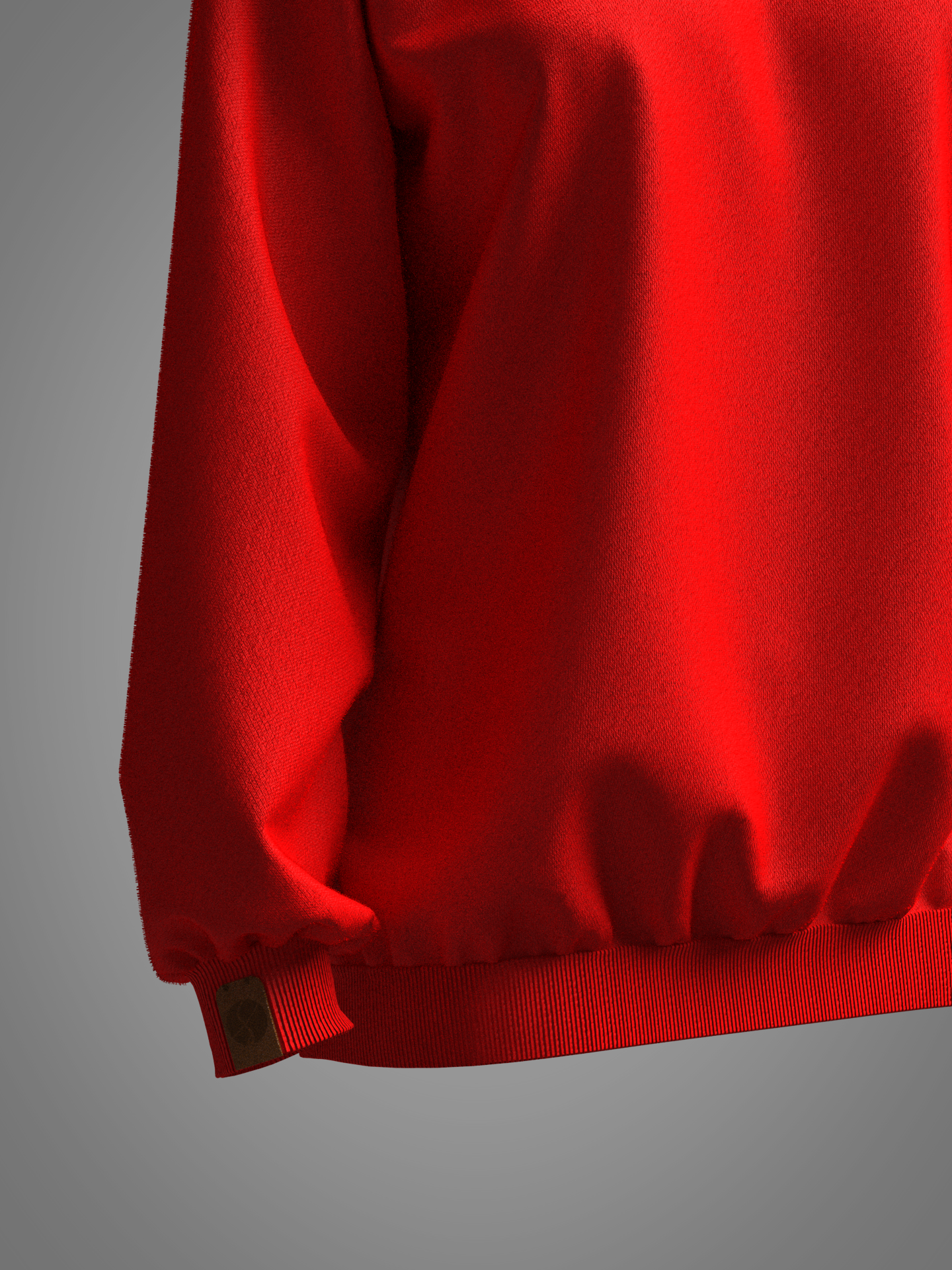 Oversized Striking Red Sweatshirt