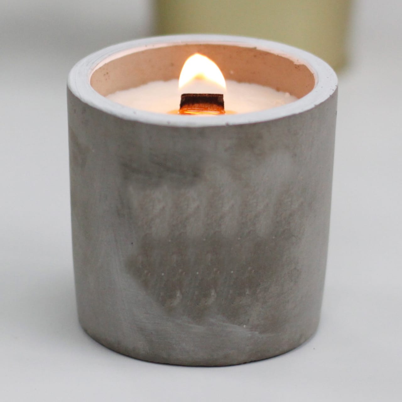 Aromatic Cement Soy Wax Crackling Candles